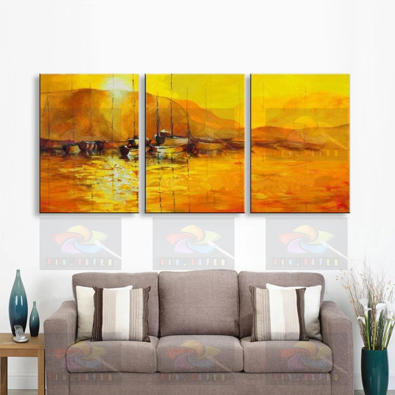 Ручная роспись маслом на холсте современное лучшее искусство морской пейзаж