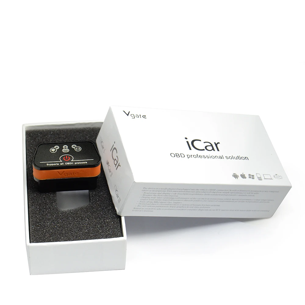 Лидер продаж! Vgate iCar2 Bluetooth OBD сканер iCar 2 elm327 диагностический интерфейс высокого