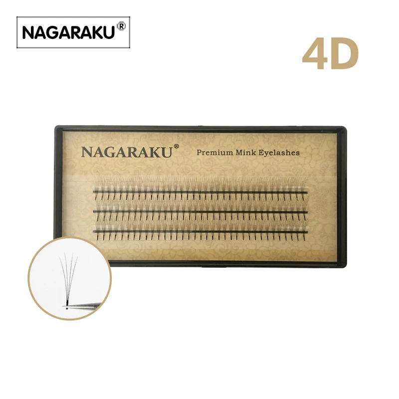 Накладные магнитные ресницы NAGARAKU 5 лотков 2D-6D для макияжа Cillios Premade Fan высокое