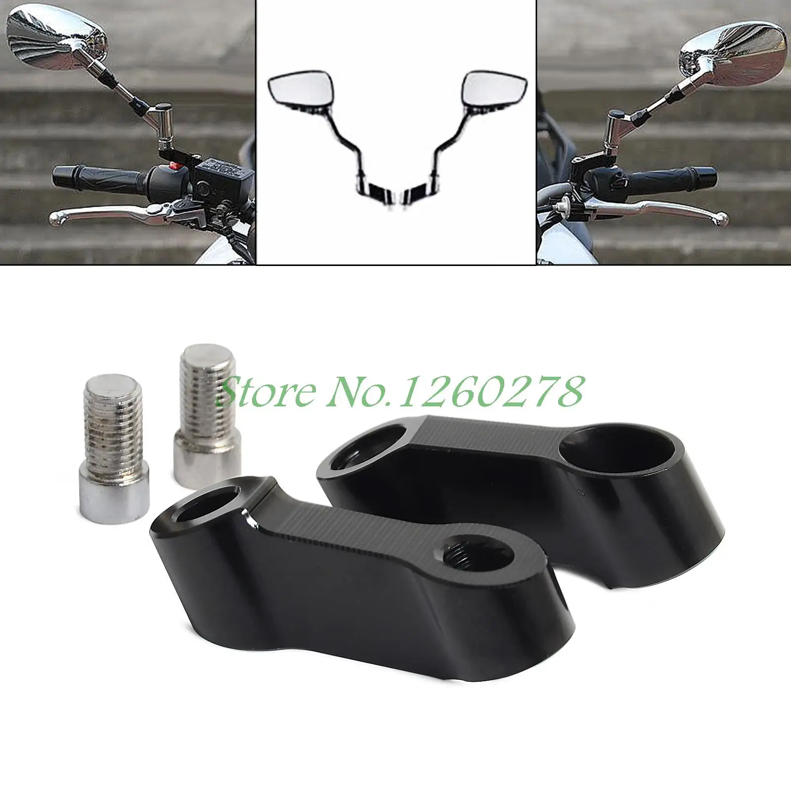Переходник для установки на зеркало мотоцикла M10 M8 CNC Honda CB500 CV650F CBR CRF250 NC750 Yamaha R1 R6