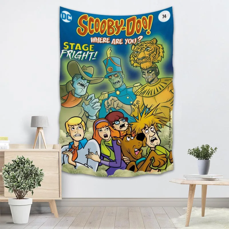 Пользовательский гобелен Scooby-Doo на стену, вечерние украшения, художественный Декор для дома, пляжное полотенце, одеяла на заказ - Цвет: 15