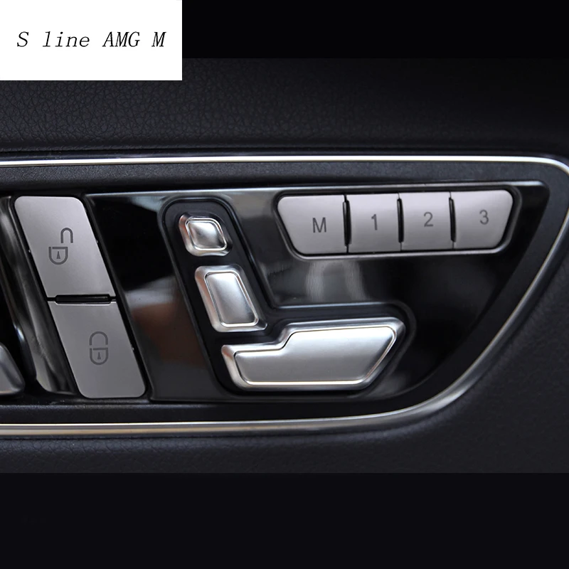 

Car Styling Seat Adjust Button Switch Cover For Mercedes Benz W204 W205 W212 W218 X204 X166 C E GLK GL ML Class Auto Accessories