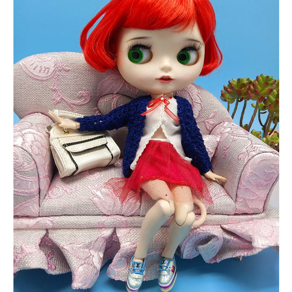 Ручная вязка Кукла свитер пальто юбка обувь для 1/6 BJD кукла девочек аксессуары