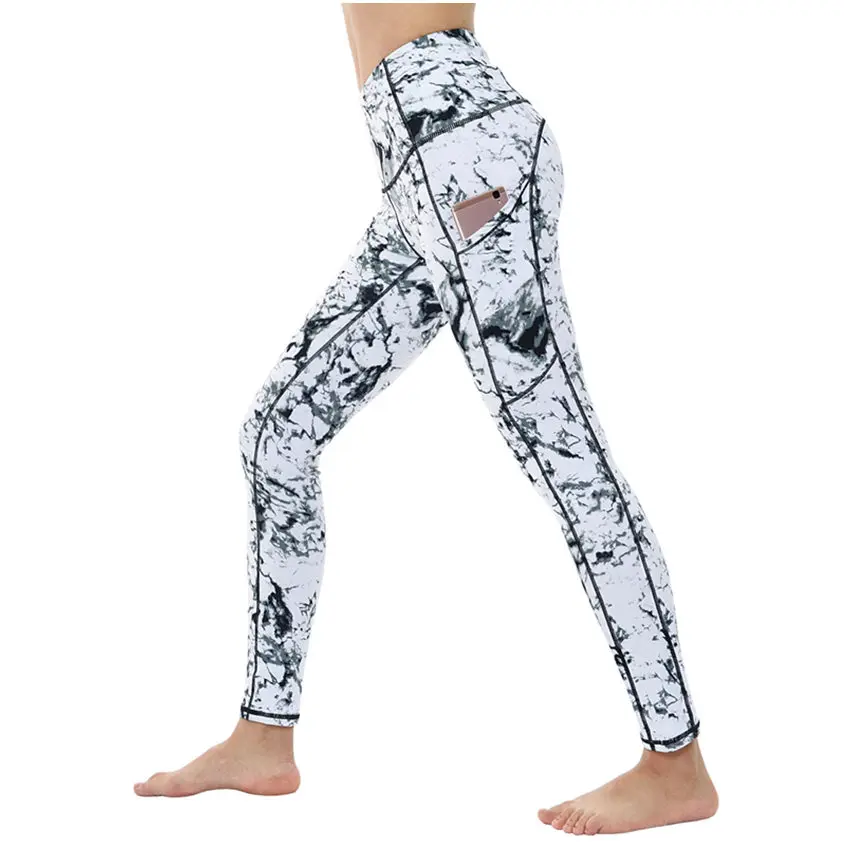 Женские Штаны Для Йоги Dragon Fit эластичные Леггинсы для йоги с высокой талией и