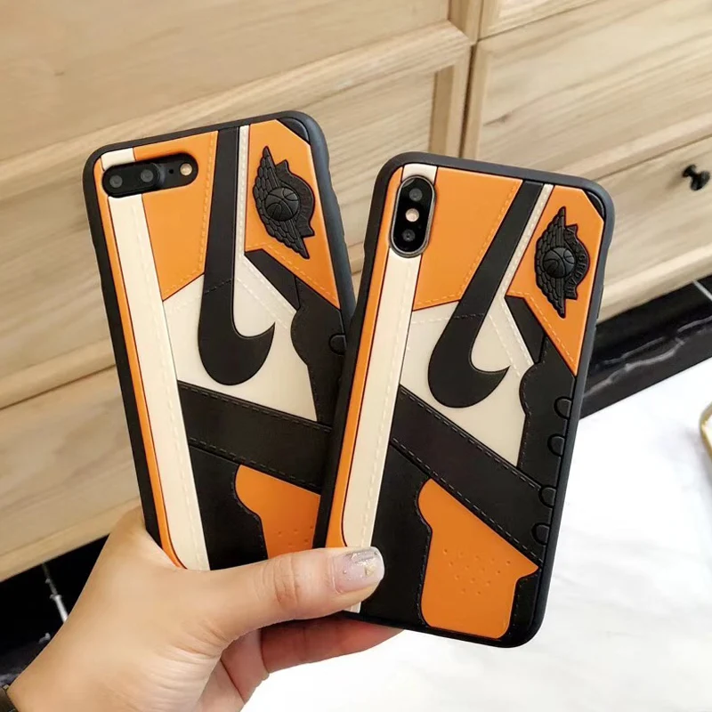 Fashion Us Street Trend 3D Shoes Air Dunk Jordan Phone Case For iPhone 6S 6 7 8 Plus Back Cover Cases X 10 XR XS MAX |