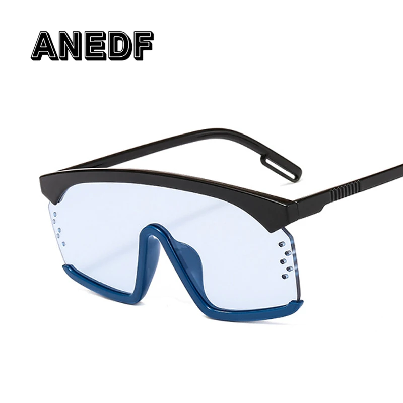 ANEDF 2019 Новый негабаритных Одна деталь очки Для женщин мужчин большой кадр цветные