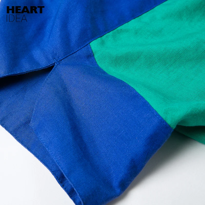 Женское винтажное платье LYNETTE'S свободное зеленое с v образным вырезом в