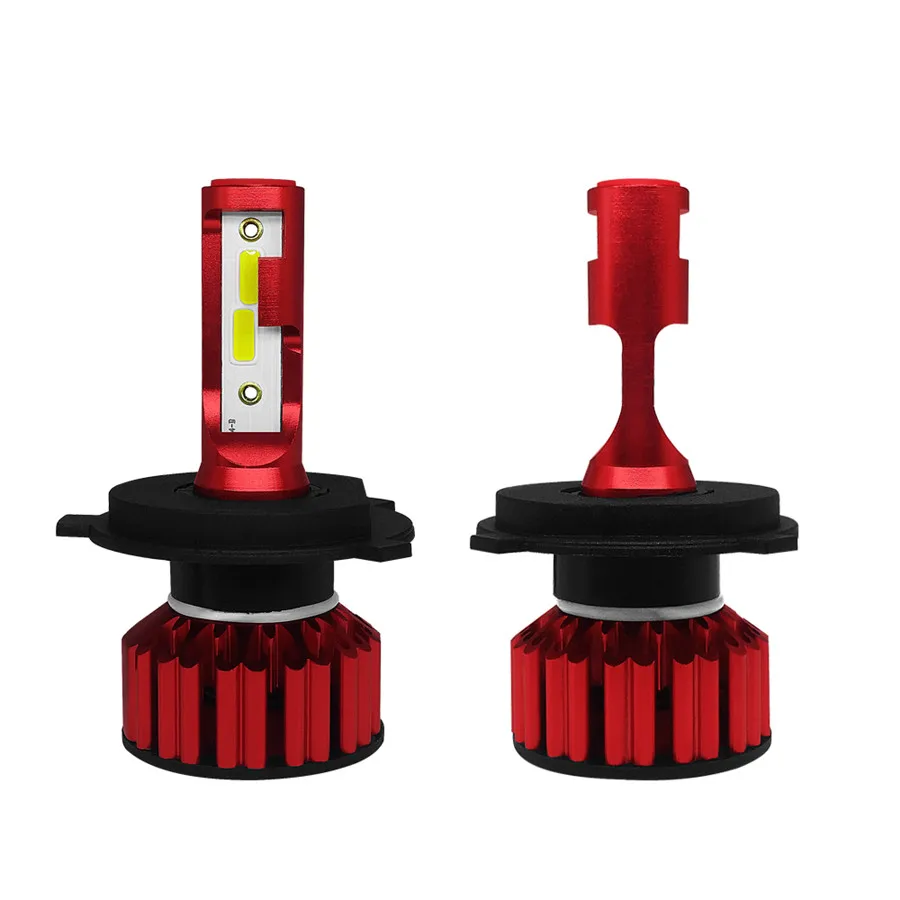 H4 Mini 9003 HB2 100 Вт 12000LM светодиод dob комплект фар Hi/Lo лампы 6000K IP68|Передние LED-фары для