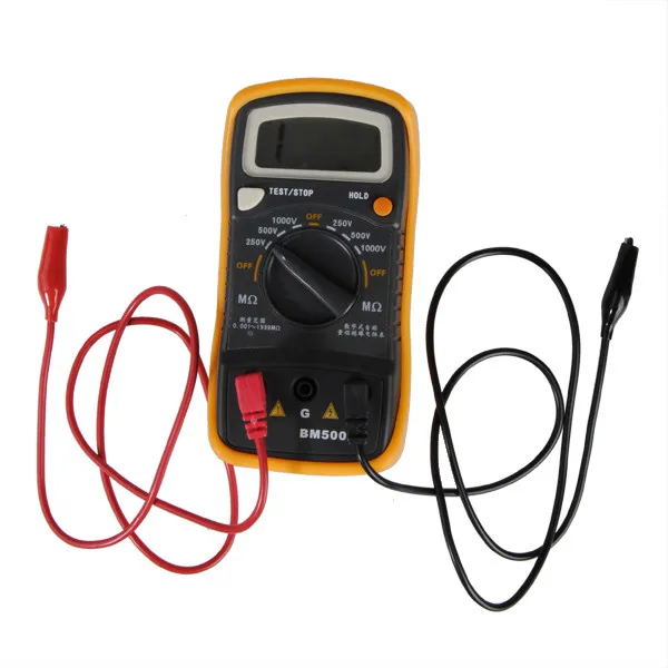 BM500A 1000V 1999M Цифровой тестер сопротивления изоляции Megohmmeter Megger мультиметр с