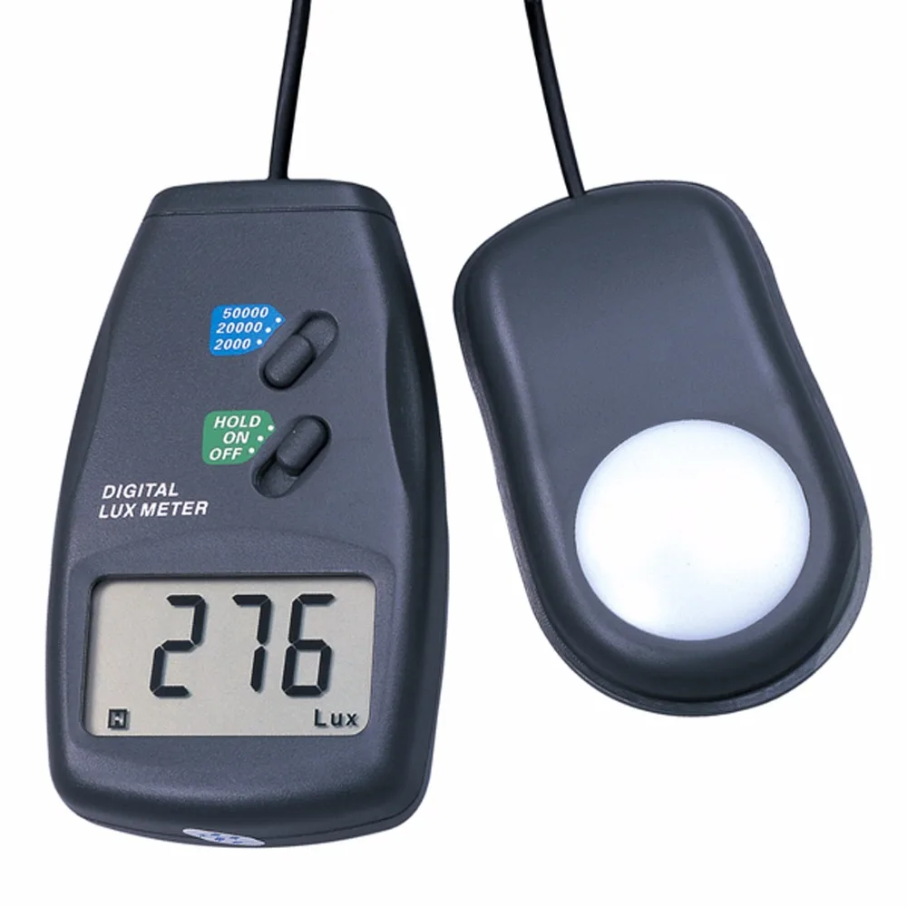 

Lux Meter Digital Light Level Tester Photo Light Sensor 3 Range 0~50,000 Measure