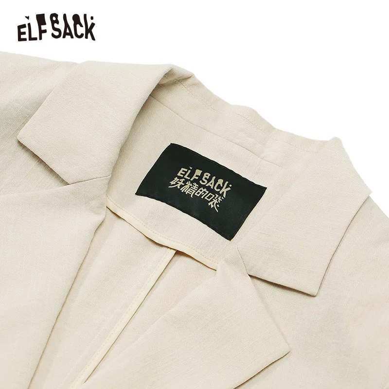 ELF SACK однотонный винтажный тонкий женский комплект Amy green Модный повседневный