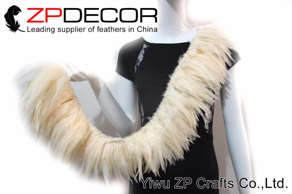 Zpdecor перья 4-6 дюймов 700-800 шт/комплект пушистый натуральный крем фиалка "петушиные перья" натянутый для свадебного украшения