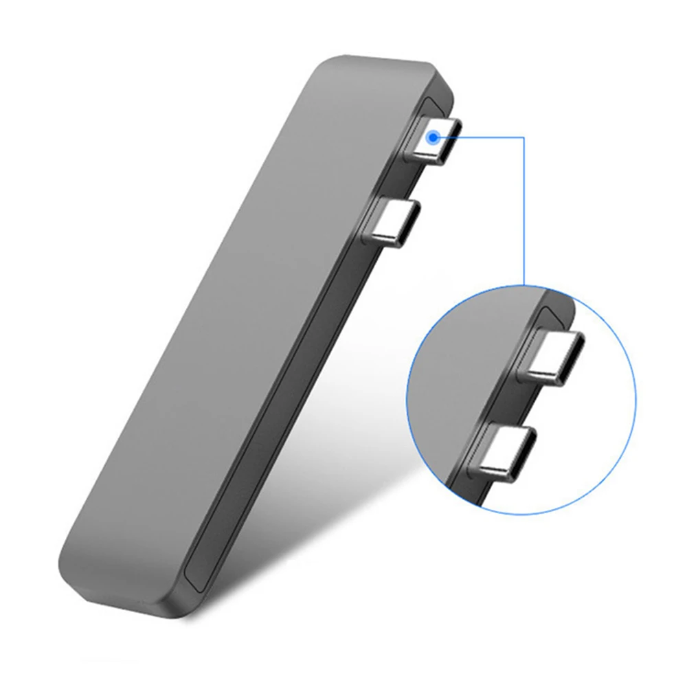 6в1 адаптер с двумя разъемами для зарядки и чтения USB C разветвитель 3 0 type-C Apple Macbook