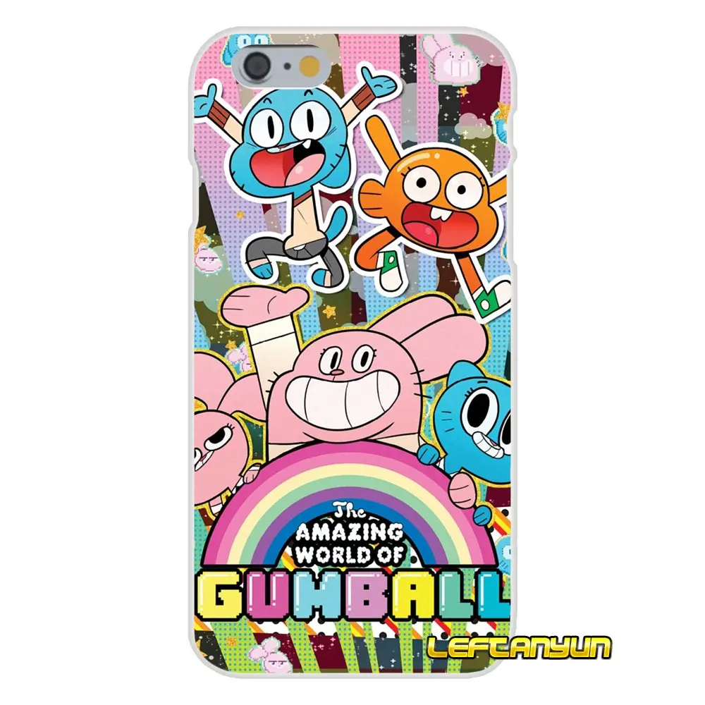 Милые удивительный мир Gumball Тонкий силиконовый чехол для телефона iPhone X 4 4S 5 5S 5C SE 6