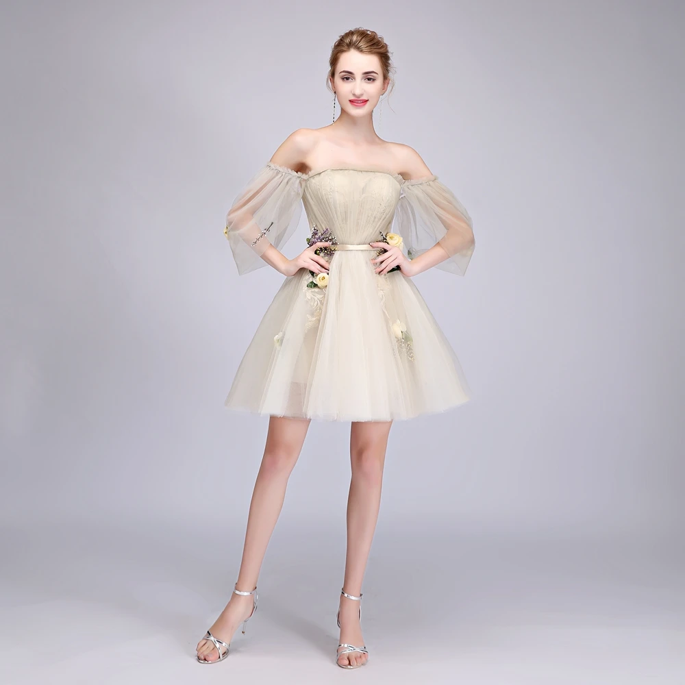 SSYFashion/Новинка милое короткое коктейльное мини-платье с вырезом лодочкой и
