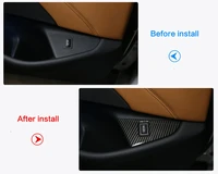 carbon fiber abs interior car tail door switch button frame cover trim for bmw 5 series g30 528li 530li 2018 left hand drive