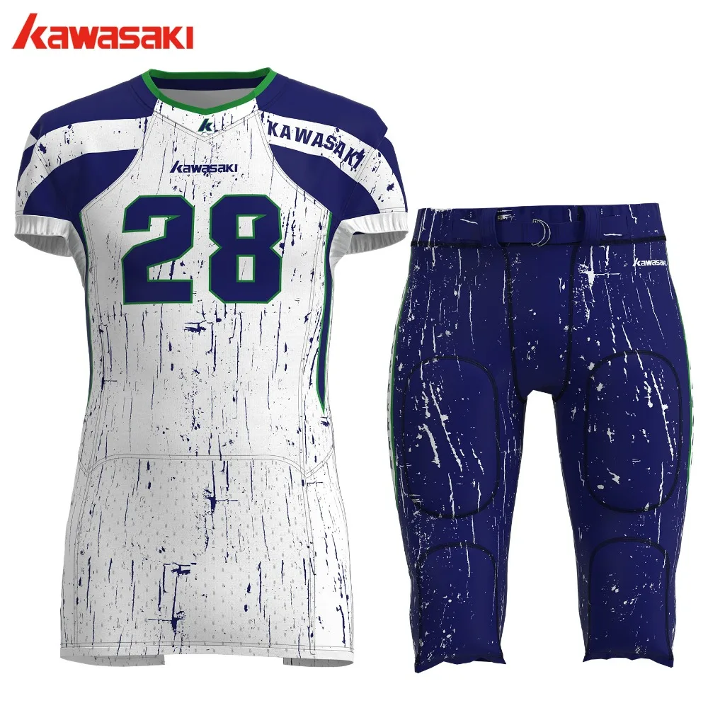 Бренд Kawasaki американский футбол Джерси мужская женская детская рубашка большие