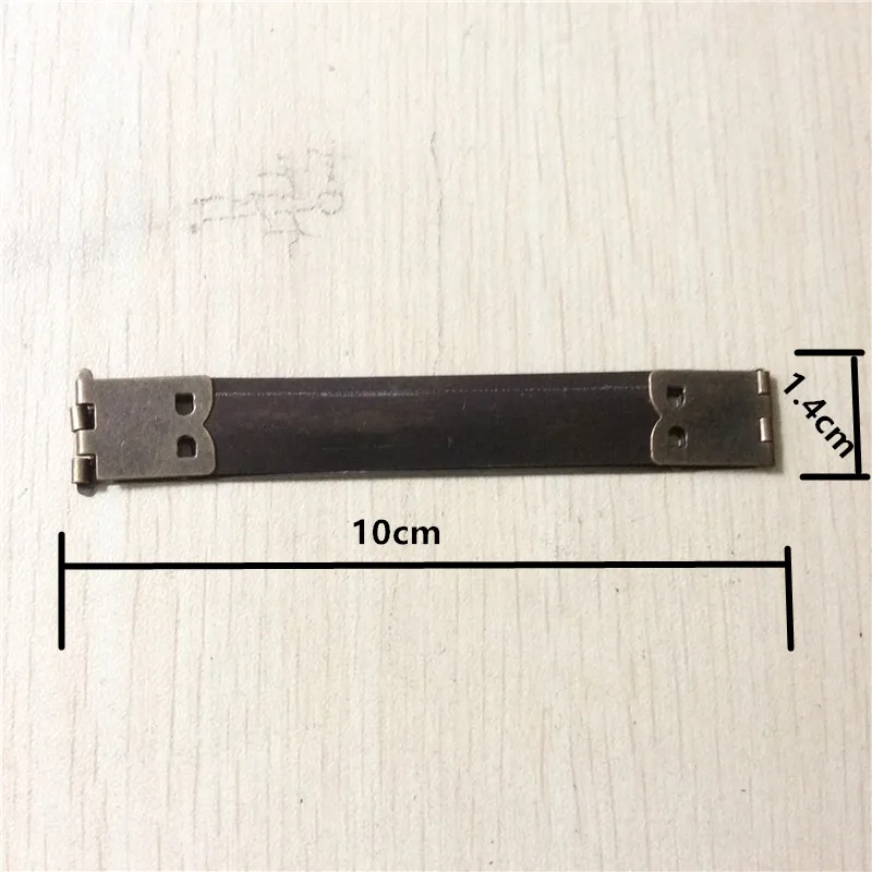 

Internal Flex Purse Frame Rectangle Navy Handle,Antique Bronze 10cm x1.4cm,40Pcs