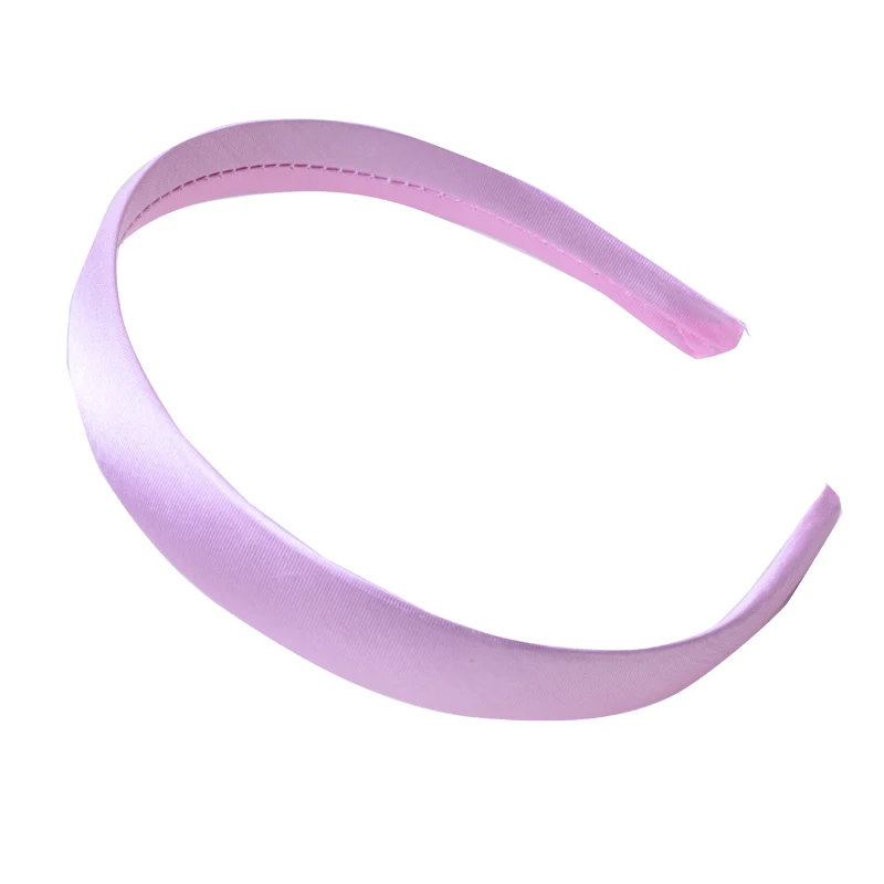 pink 2 см широкая сатиновая повязка на голову для девочек, повязка на голову, аксессуары на голову, детская лента, корона, повязка на голову для женщин, полимерные повязки на голову - Цвет: pink