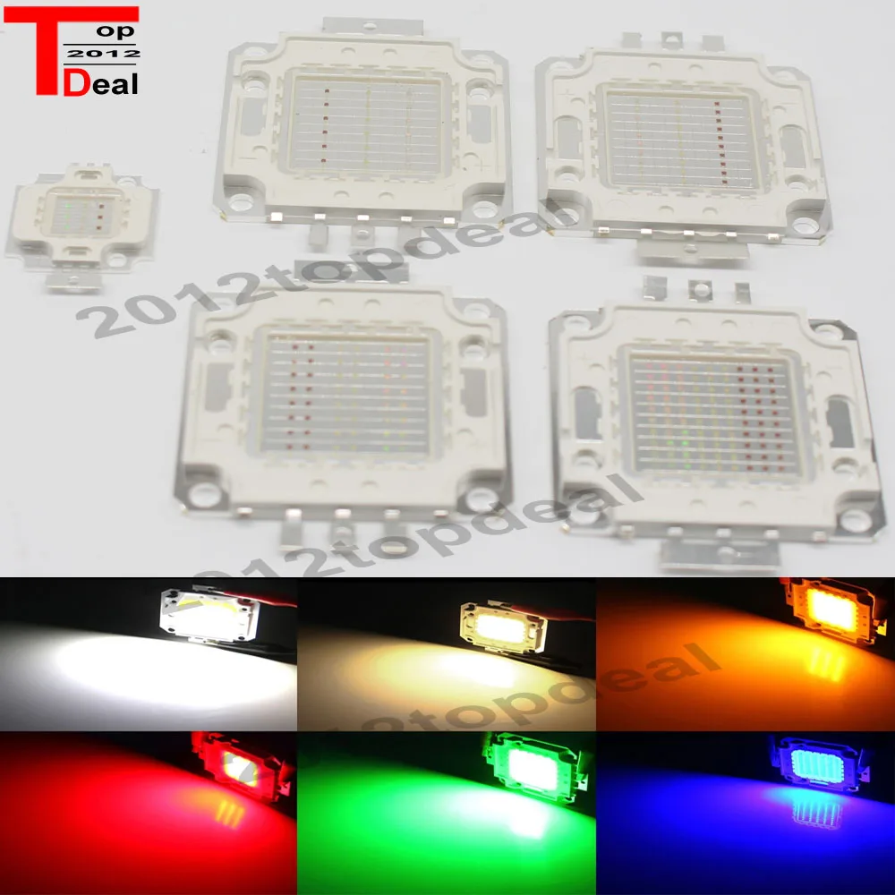 1 шт. 10 Вт 20 30 50 100 RGB высокомощная Светодиодная панель лампа|100 watt power led|light ledlight led