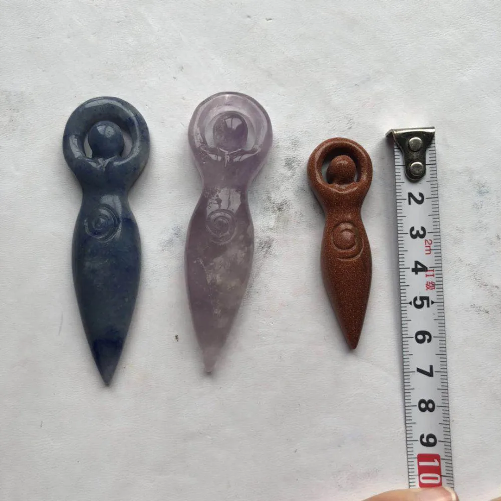 Удивительные 4 ''натуральное ручной полированный ясно Роза цитриновый Кристалл Золотой песок кристалл резьба статуэтку богини для изготовления Подвески FMX