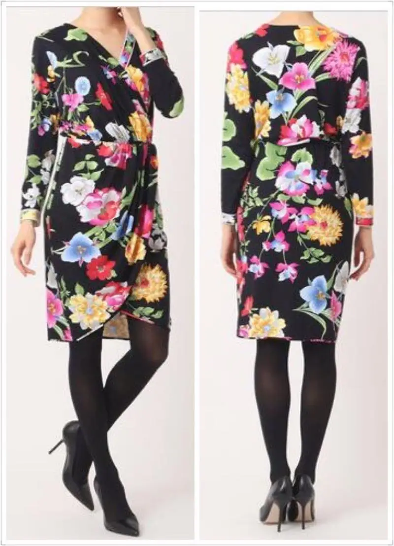 

Suit-dress Literature Young Beautiful Latest Fashion Elastic Force Knitting Dress Thin