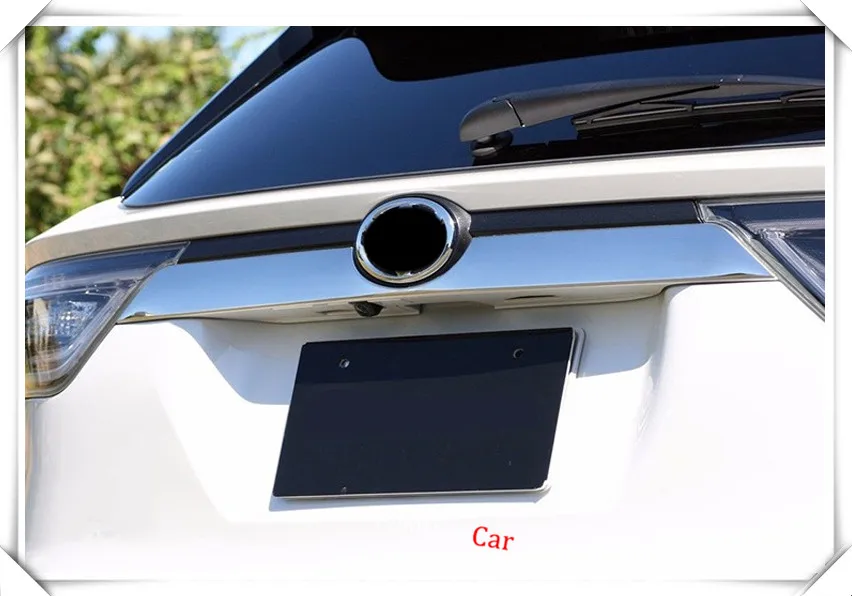Для Toyota Harrier 2013 XU60 1 шт. Нержавеющая Задняя отделка крышки багажника украшение автомобиля Стайлинг