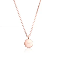 yun ruo 2020 fashion brand woman jewelry rose gold colors lucky bean pendant necklace 316 l stainless steel jewelry never fade