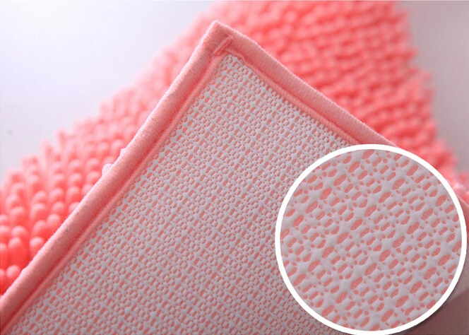 Полукруглые дверные коврики из синели розовый фиолетовый зеленый ковер для