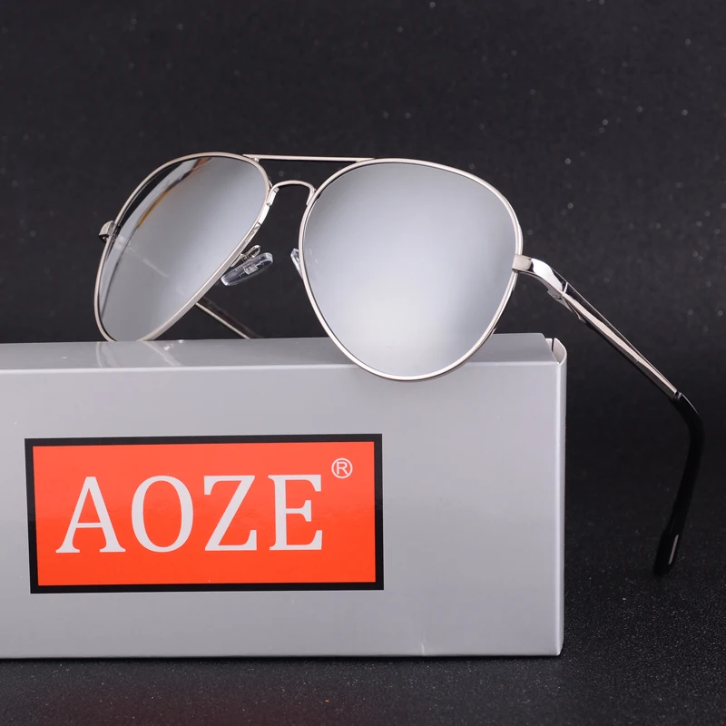 2019 AOZE Элитный бренд Мужчины Женщины вождения солнцезащитные очки 62 мм 3026 Зеркало