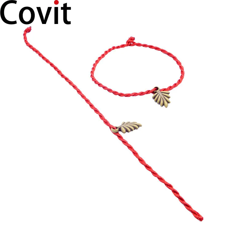 Женский браслет Covit Красный Регулируемый ручной работы ювелирное изделие