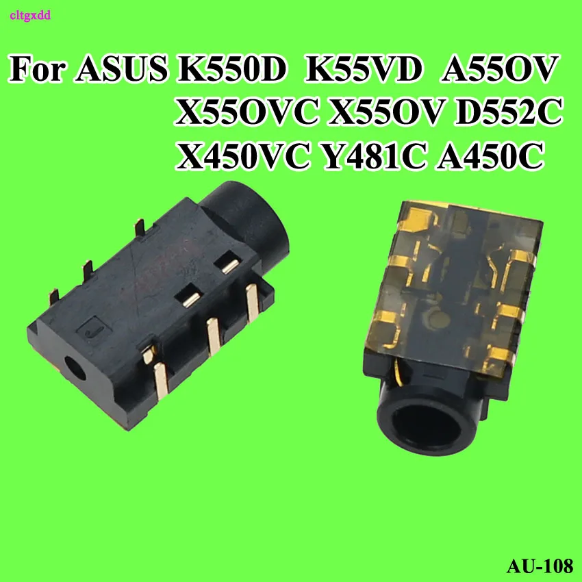 Cltgxdd 2 шт. 6 P 8 контактный аудио разъем для Asus K550D K55VD A450C FL5600L N55SF X32U U36JC X450 G75VX R557LI