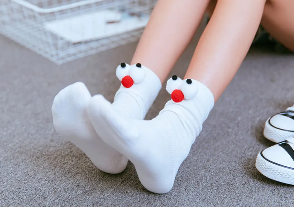Harajuku/крутые носки художественные женские модные хлопковые носки корейские 3D хипстерские милые Мультяшные осенне-зимние забавные носки для женщин, новинка года