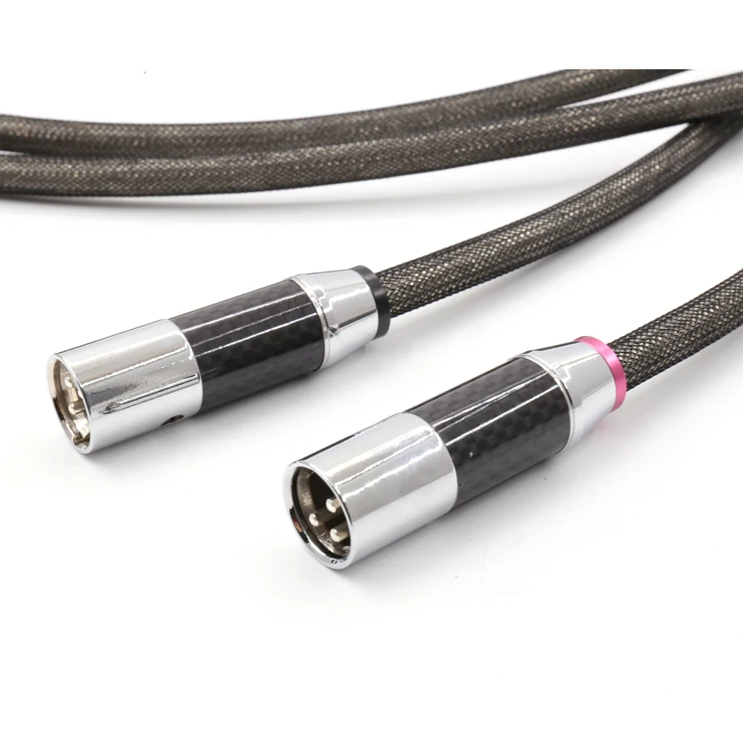 Hi Fi аудио углеродное волокно посеребренный Соединительный Штепсель XLR Pr.ISM 0 8