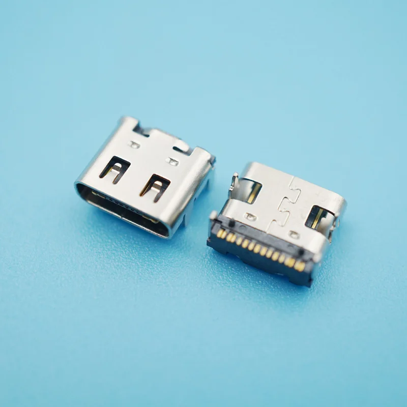 30 шт./лот медный 3 1 USB гнездовой разъем короткий SMT 4 DIP 90 градусов 16P Tyep C UDP разъем|jack