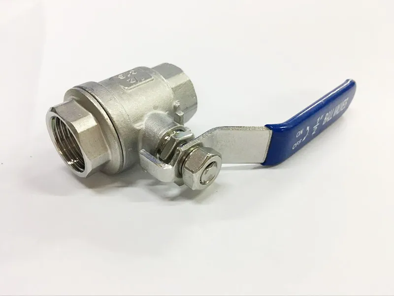 US High Quality 1/4&quot Female Full Port Ball Valve (2 Pcs Type) Vinyl Handle WOG1000 Stainless Steel SS316 | Обустройство дома
