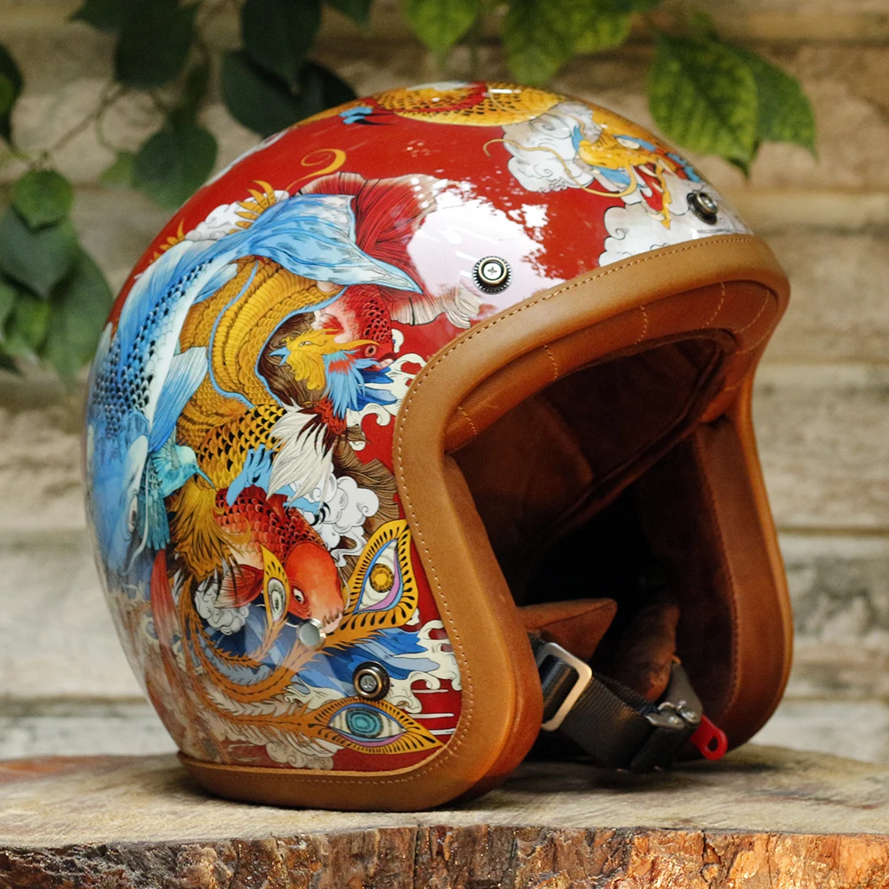 Художественный шлем сделай сам рыбка спортивный для пейнтбола ручная работа