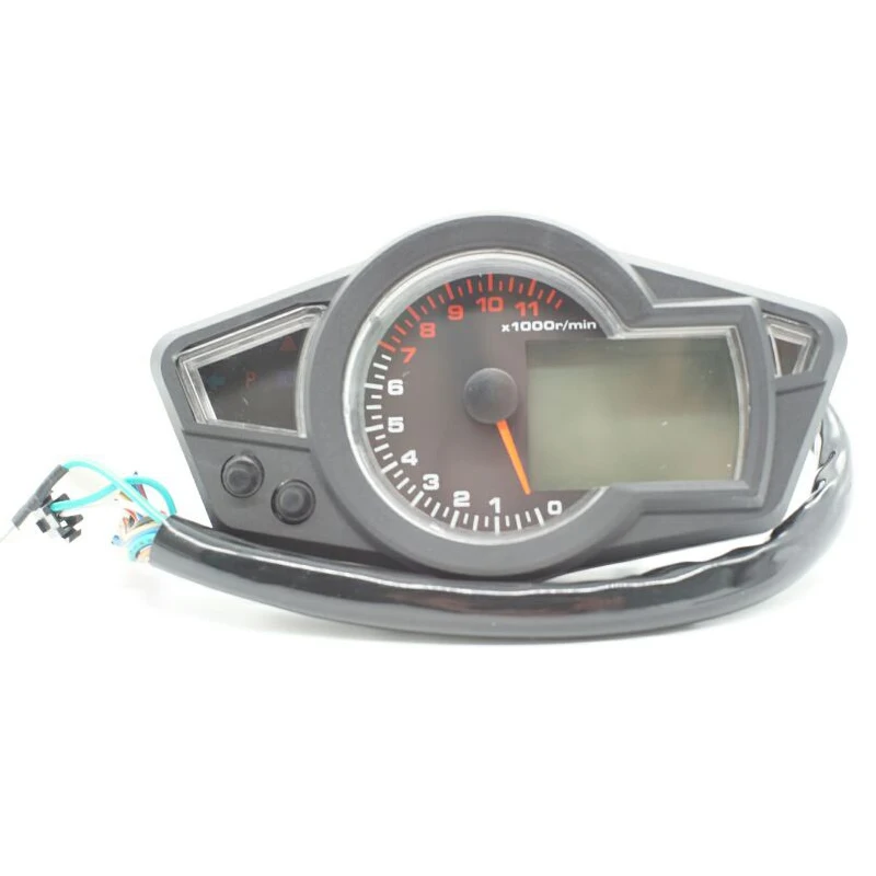 Мотоцикл ЖК дисплей Скорость ometer одометр спидометр тахометр универсальный
