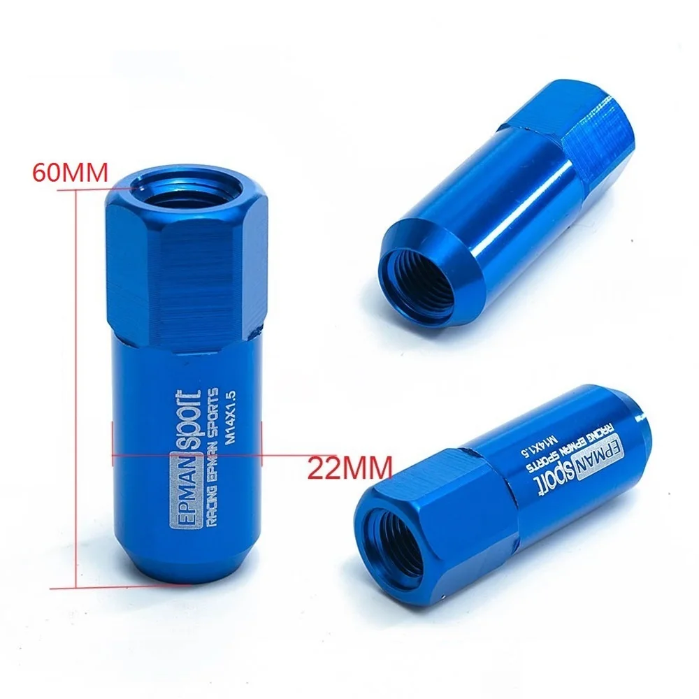 Раздвижной алюминиевый тюнер M14X1.5 60 мм 20 шт.|racing lug nuts|lug nutsnuts for wheels |