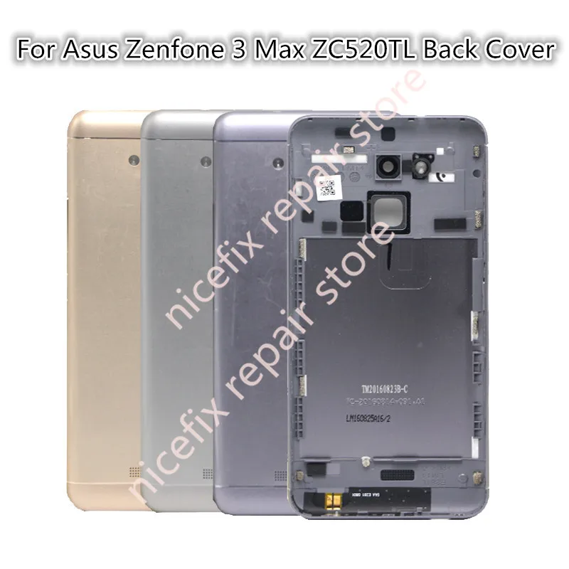 Задняя крышка батарейного отсека ZC520TL задняя для Asus Zenfone 3 Max корпуса Бесплатная
