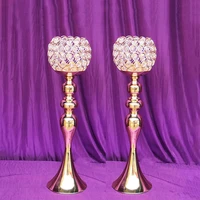42cm tall wedding table centerpiece gold candle holder wedding party decoration 10pcslot