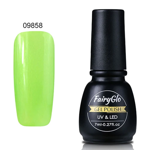 09858 Fairyglo для ногтей набор для приготовления чая 1 демпферный лист Гель-лак светильник Цвет серии УФ-гель для ногтей, инструменты для маникюра, лак для ногтей, Гель-лак для ногтей, Наборы - Цвет: 09858