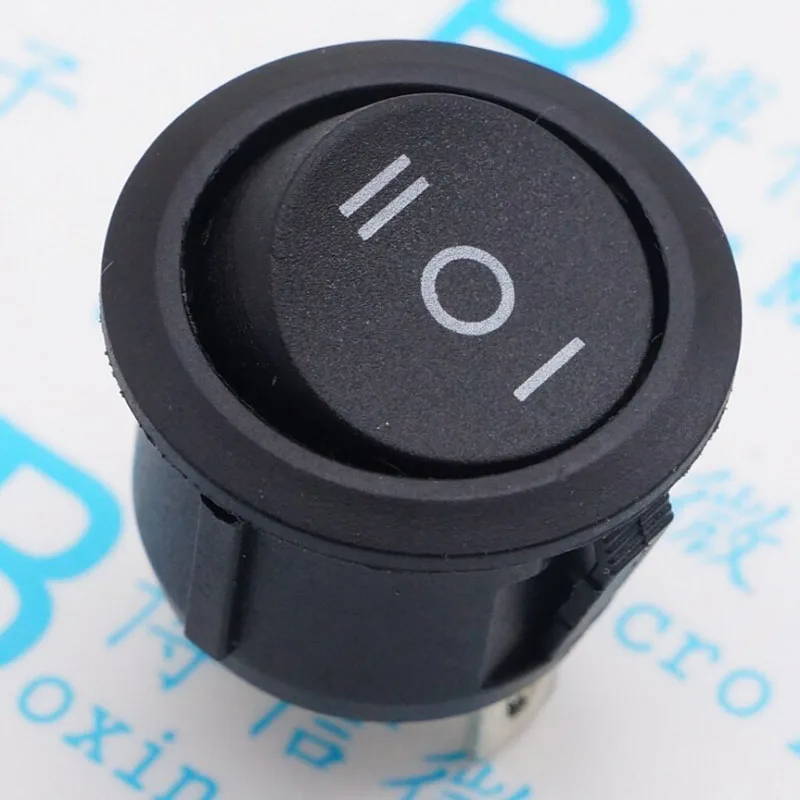 

KCD1 opening 20 mm - 105 type switch 3 feet and become warped board power switch black circular form