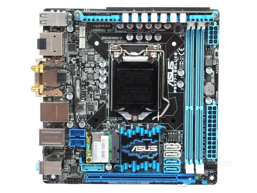 Оригинальная материнская плата для ASUS P8Z77 I DELUXE LGA 1155 DDR3 USB2.0 I3 I5 I7 22 нм 16 Гб Z77