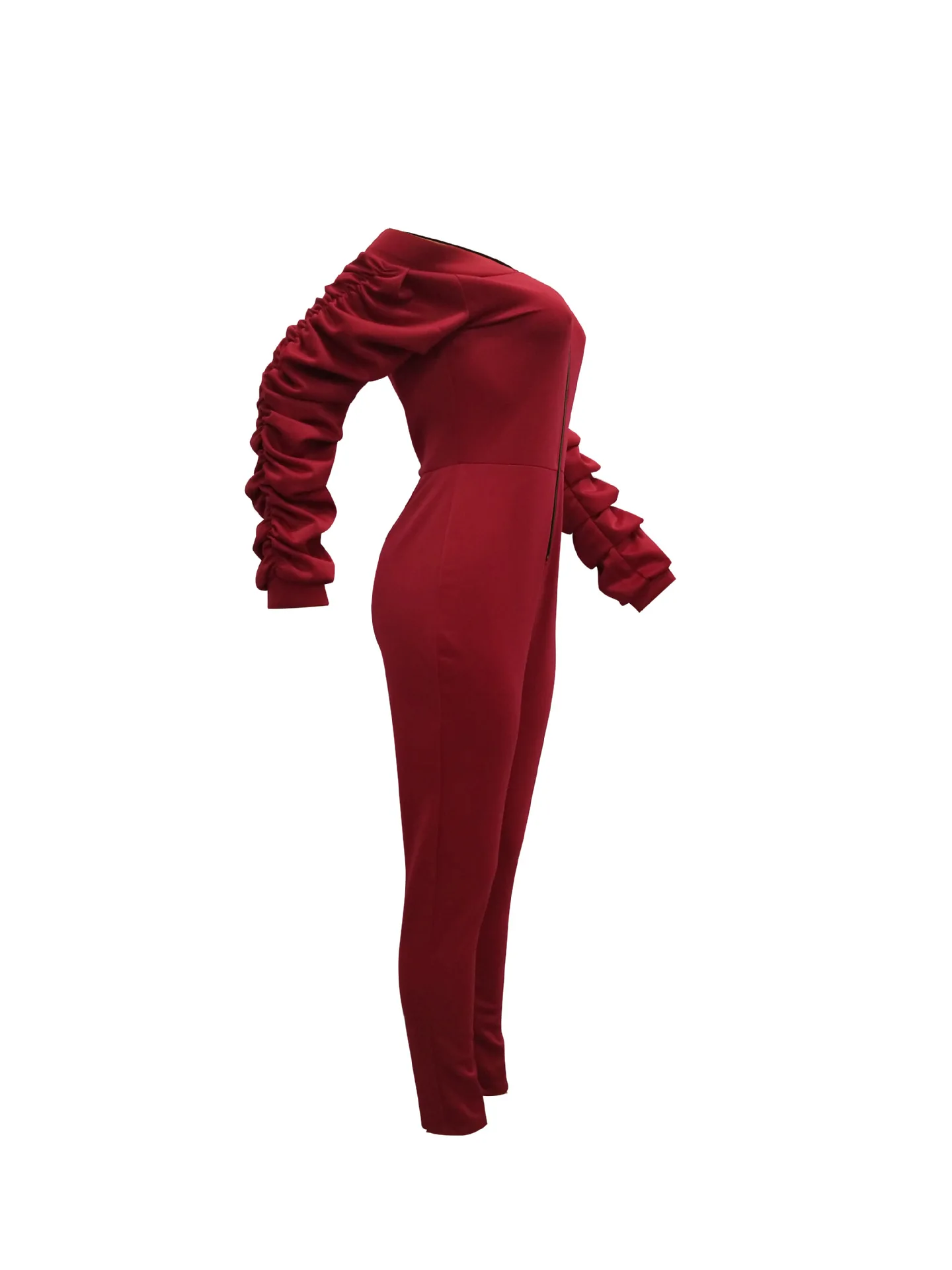 Зимние женские длинные рукава с открытыми плечами длинные брюки тощие bodycon сексуальные комбинезоны леди клубный вечерний комбинезон Модный комбинезон 3xl M277