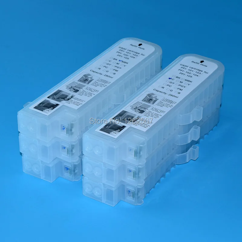 Картридж для принтера Canon iPF680 107 без чипа|ink cartridge|refillable cartridges for canonrefillable |