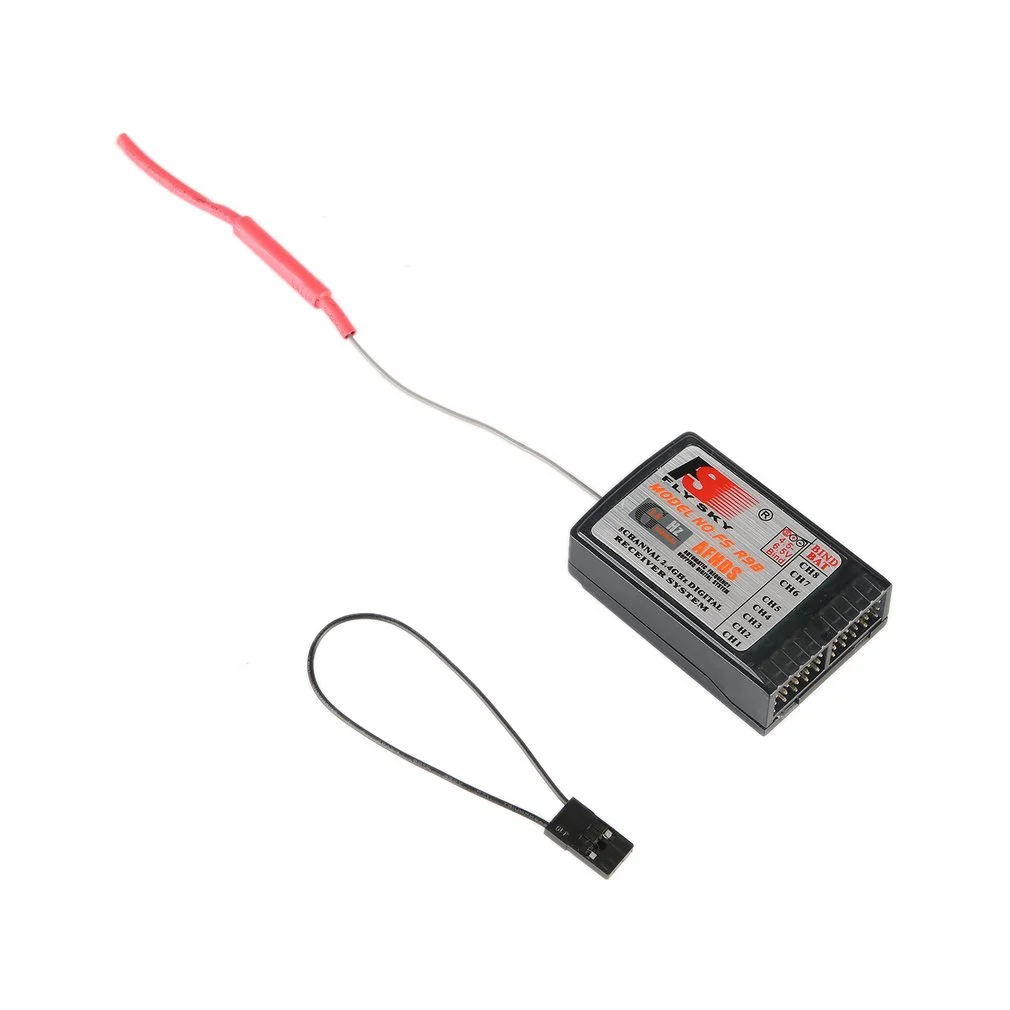 FlySky FS-R6B 2,4 GHz 6CH RC AFHDS FS R6B рецептор для i6 i10 CT6B T6 TH9x трансмиссионный пульт дистанционного управления