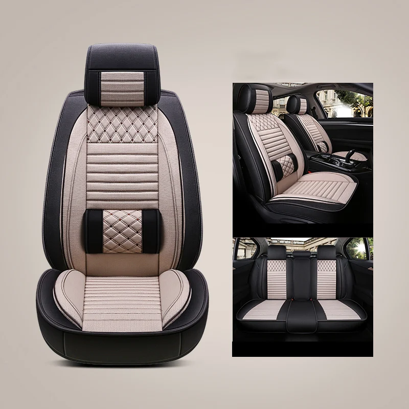 Сиденья для toyota land cruiser 100 120 200 lc200 mark 2 prado 120 150 premio prius 20 30 rav4 venza - Название цвета: beige bz