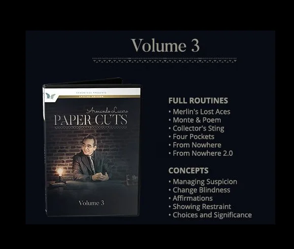 2018 бумажные вырезы от Armando Lucero 4 набора (vol1 vol2 vol3 vol4) trick|Волшебные фокусы| |