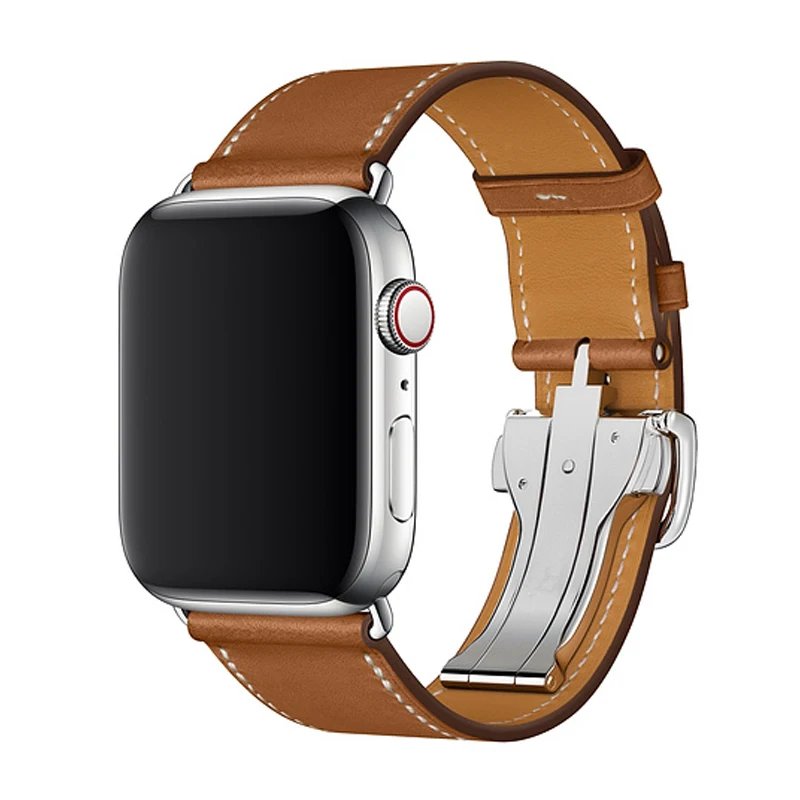 Newest Deployment Buckle Band For Apple Watch 4 40mm 44mm Series 3 2 1 Single Tour Strap For iWatch Belt Straps Watchbands